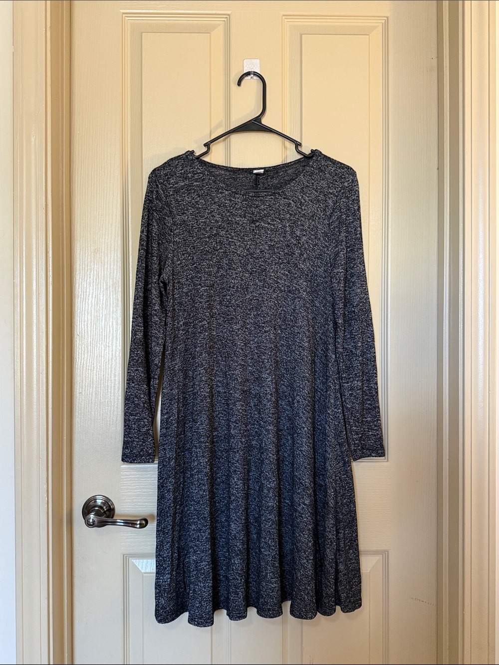 Old Navy Charcoal Gray Long Sleeve Swing Dress